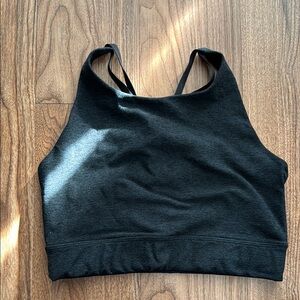 Beyond Yoga Black Longline Bra